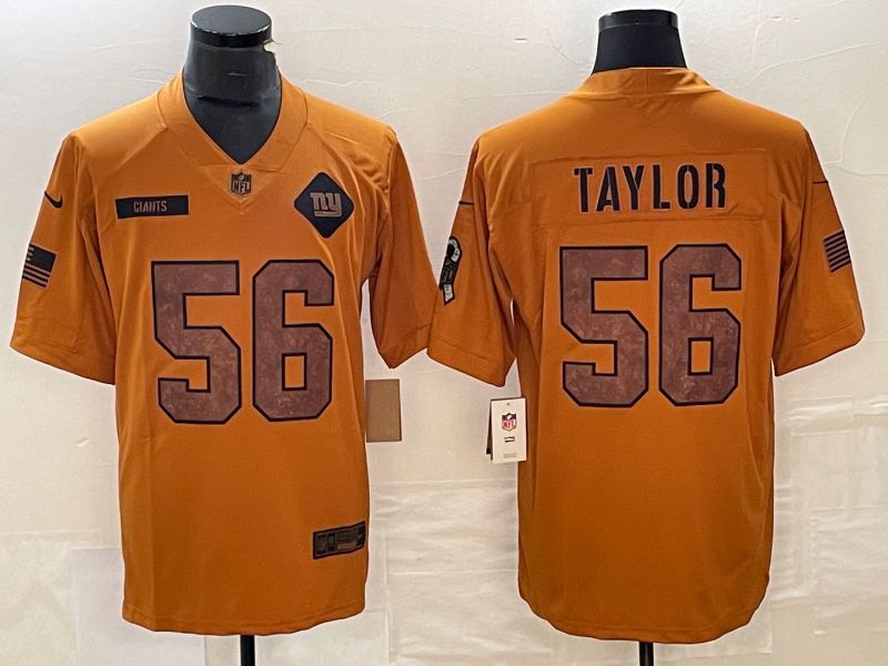 Men New York Giants #56 Taylor brown Nike 2023 Salute To Service Limited NFL Jersey->new york giants->NFL Jersey